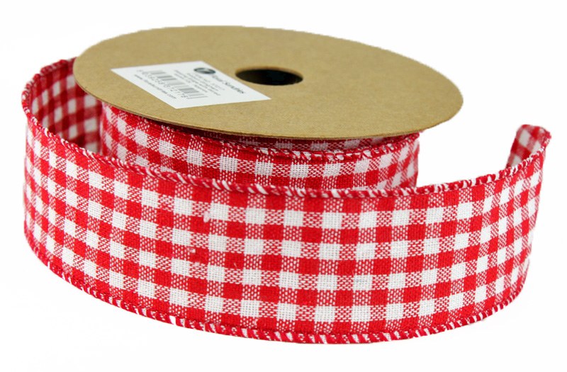 Picture of Fabric Gingham Ribbon 4cm x 10 Yards